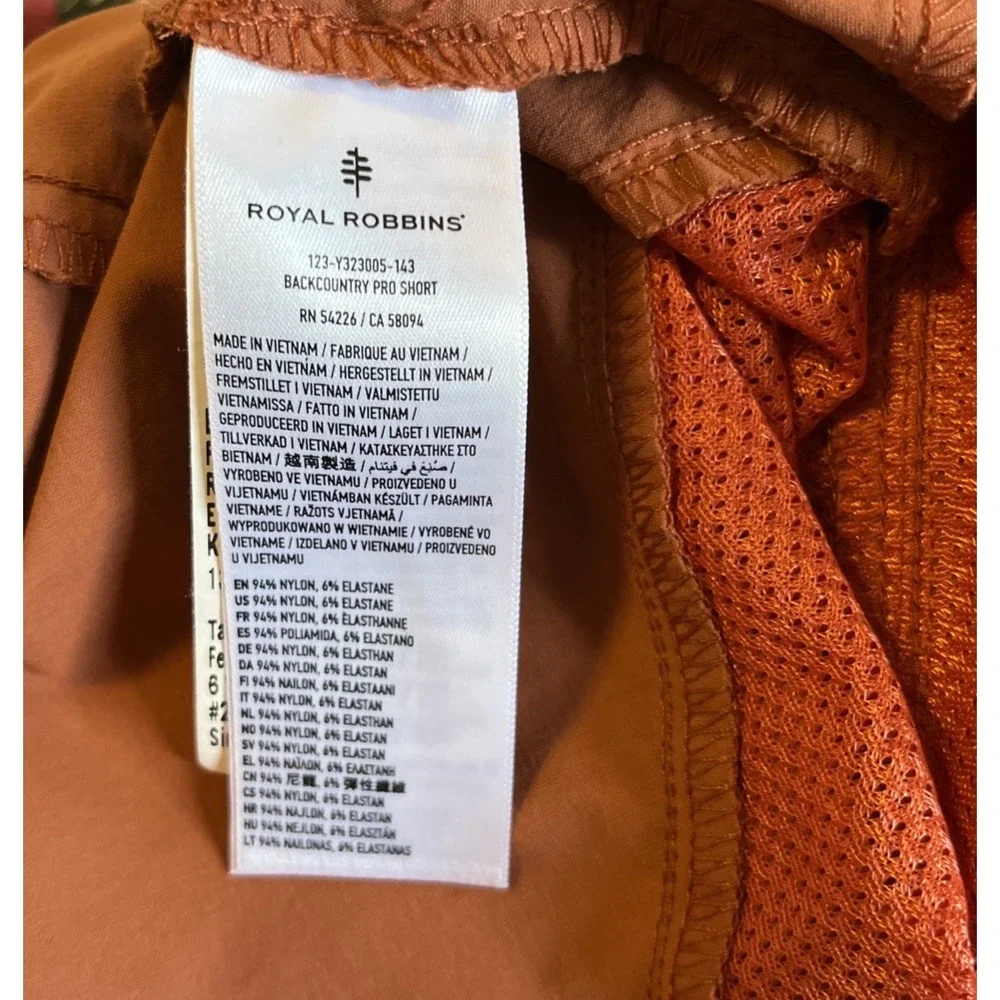 Royal Robbins Women's Orange Shorts - Picture 9 of 11